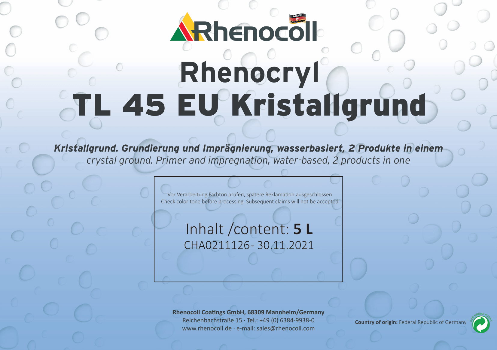 Rhenocryl TL 45 EU Kristallgrund